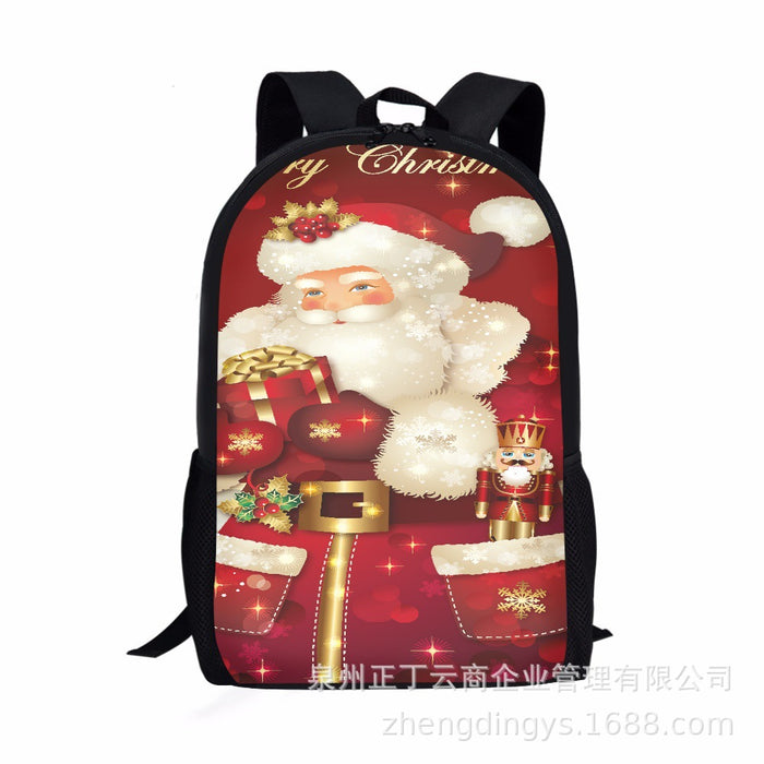 Patrón de navidad de mochila de mochila al por mayor JDC-BP-Zhengd002