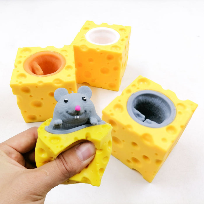 Juguetes al por mayor TPR taz de ratón de queso