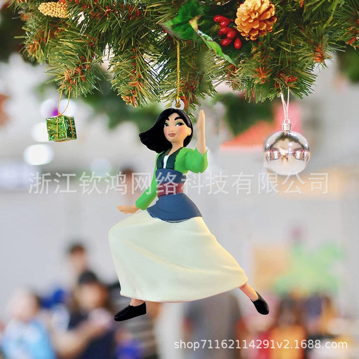 Wholesale Cute Princess Doll Acrylic Christmas Decorations MOQ≥2 JDC-DCN-QHong005