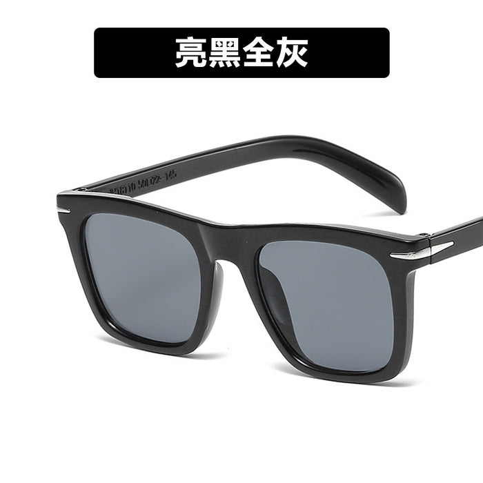 Wholesale Sunglasses PC Large Frame Square Rice Nails Anti-UV JDC-SG-PLS104