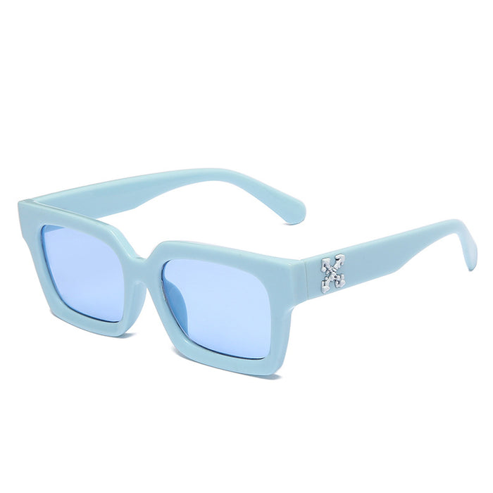 Imprimé léopard en gros UV4 Cadre de lunettes de soleil transparent extérieur （F) JDC-SG-HNB004