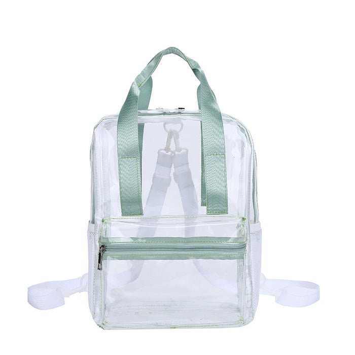 Wholesale backpack pvc jelly transparent large capacity JDC-BP-LS004