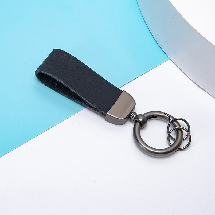 Wholesale Keychains PU Leather Car Simple Solid Color JDC-KC-XingR004