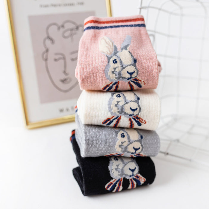 Calcetines al por mayor algodón lindos calcetines de conejo jdc-sk-mzx013