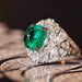 Jewelry WholesaleWholesale Emerald Green Zircon Copper Ring MOQ≥2 JDC-RS-CaoS022 Rings 曹适 %variant_option1% %variant_option2% %variant_option3%  Factory Price JoyasDeChina Joyas De China