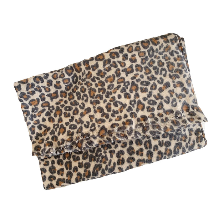 Wholesale Scarf Imitation Cashmere Winter Warm Leopard Thick Shawl JDC-SF-GSCM021