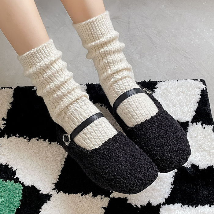 Wholesale Socks Wool Cotton Mid Tube Knit JDC-SK-MD002
