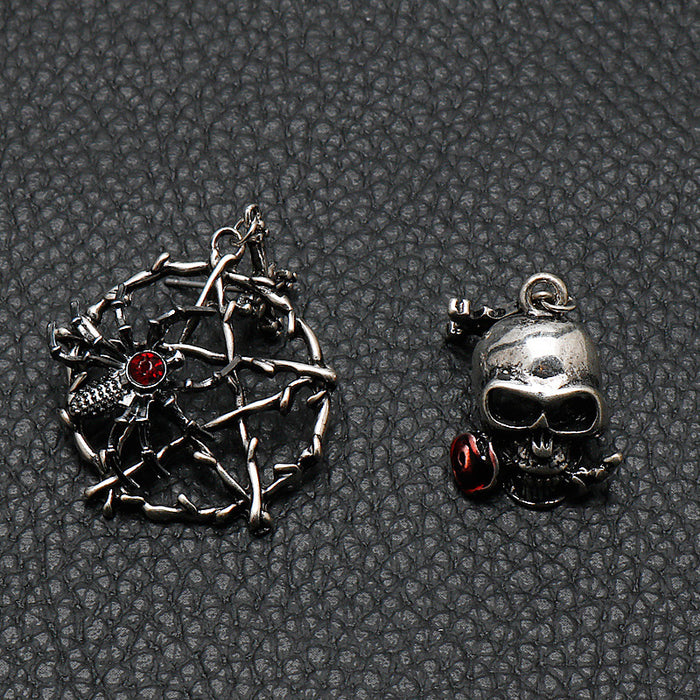 Wholesale Earrings Alloy Pentagram Skull JDC-ES-Dsheng009