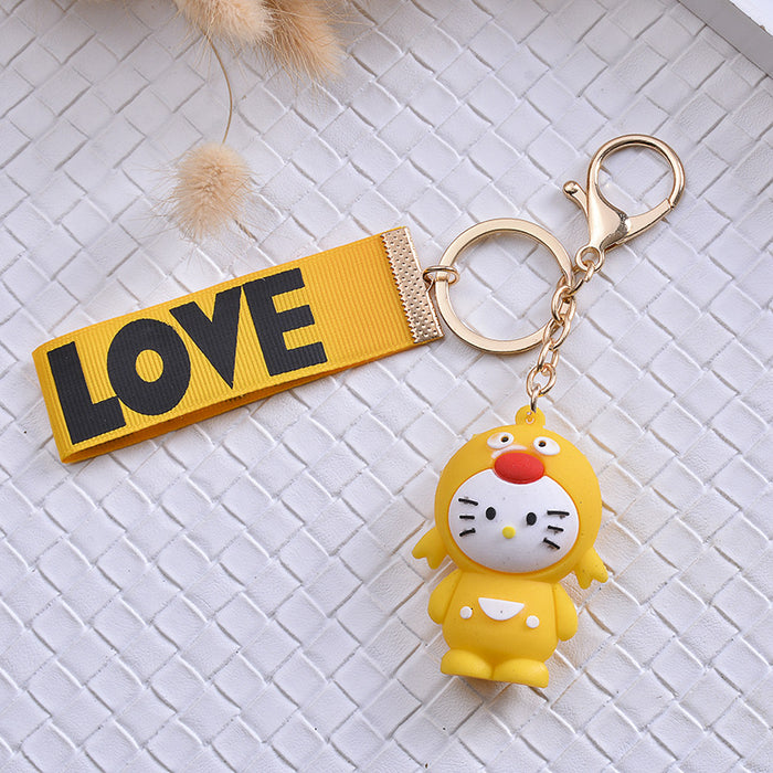 Wholesale twelve constellation cartoon 3D doll keychain MOQ≥2 JDC-KC-HYang003