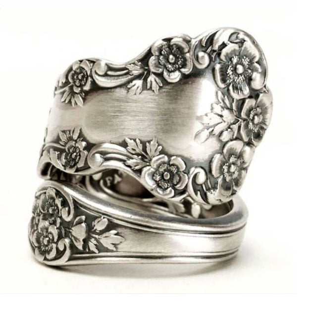 Anillos de flores de metal al por mayor MOQ≥2 JDC-RS-Juny002