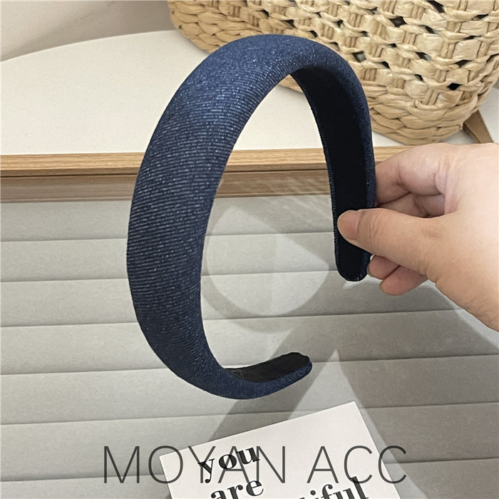 Wholesale Headband Denim Sponge MOQ≥2 JDC-HD-MoY001