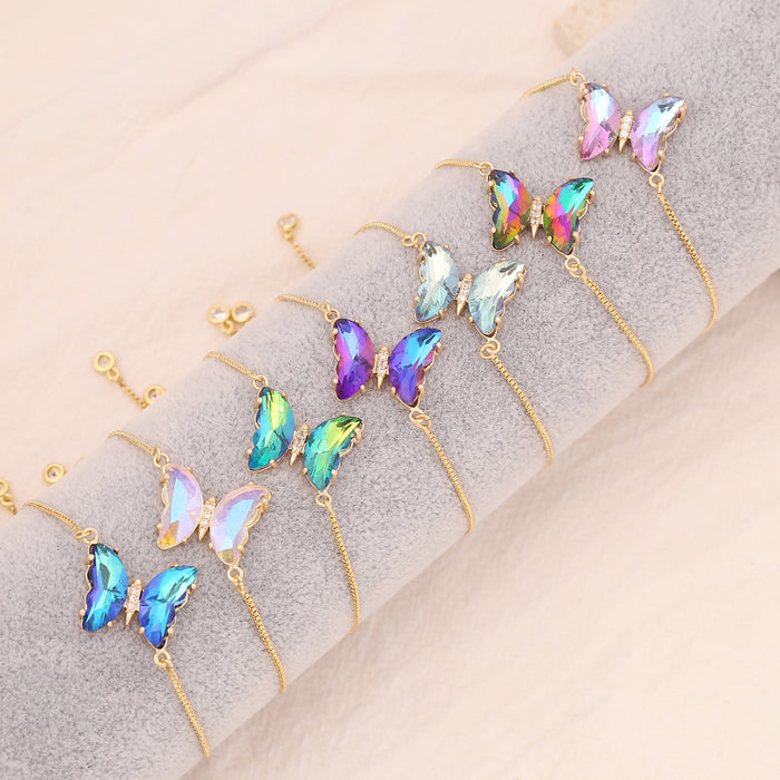 Brazalete de mariposa multicolor al por mayor jdc-bt-binm002