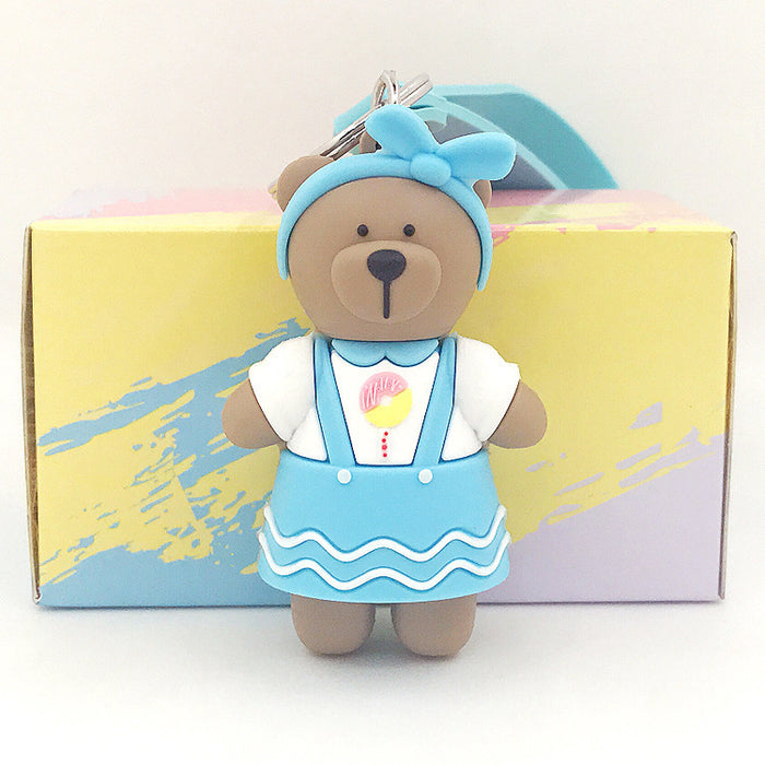 Wholesale Keychains PVC Hardware Cute Cartoon Bear (M) MOQ≥2 JDC-KC-RunN003