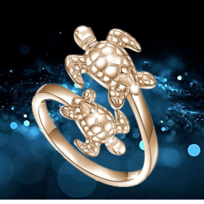 Wholesale alloy turtles can adjust the general rings of men and women MOQ≥2 JDC-RS-Haojie001