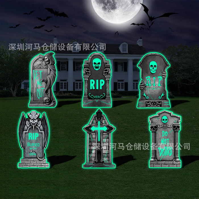 Simulación al por mayor Halloween Decoración Black Decoration Tarjeta PP Board Hollow MOQ≥50 JDC-HW-HEM001