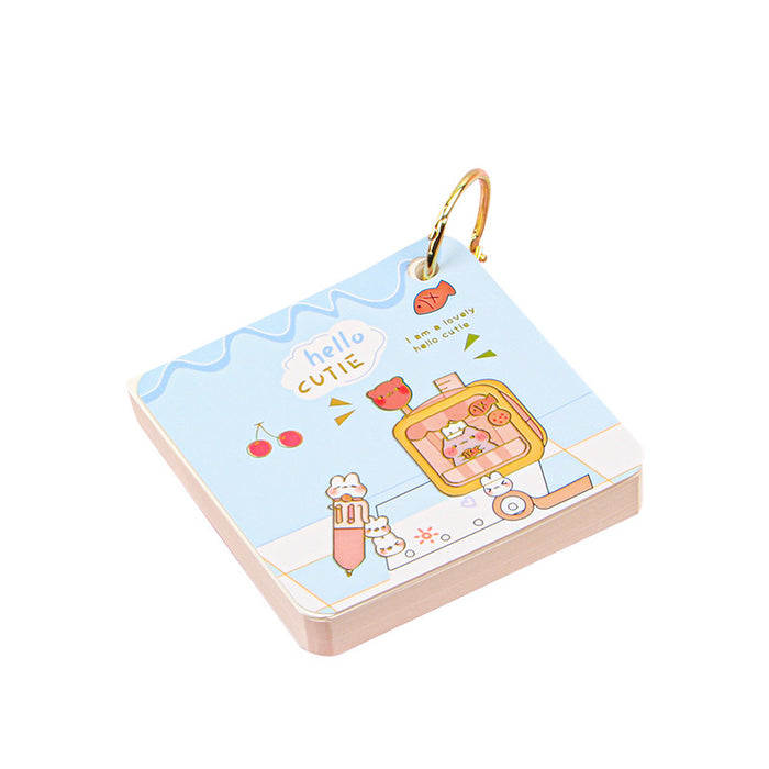 Wholesale Notebook Hoop Loose-leaf Scratchpad Mini Pocket MOQ≥2 JDC-NK-ChiCh002