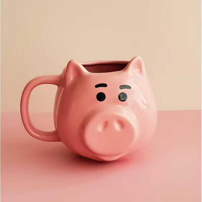 Wholesale pig ceramic girl mug mug coffee mug gift JDC-CUP-Fyuan003