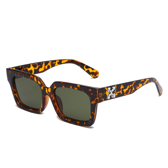 Marco de gafas de sol transparentes al aire libre de leopardo al por mayor （f) JDC-SG-HNB004