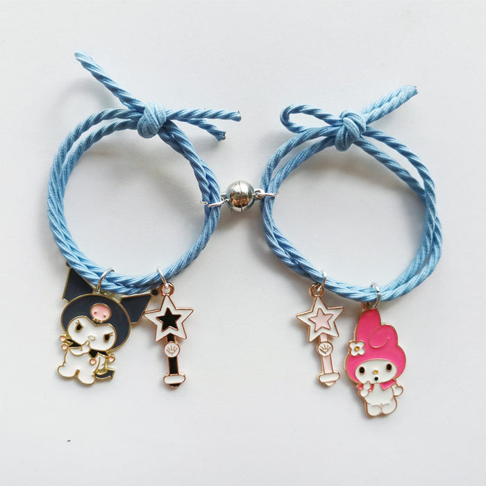 Wholesale Love Magnetic Cartoon Bracelet Cute Small Rubber Band Bracelet JDC-BT-YQS001