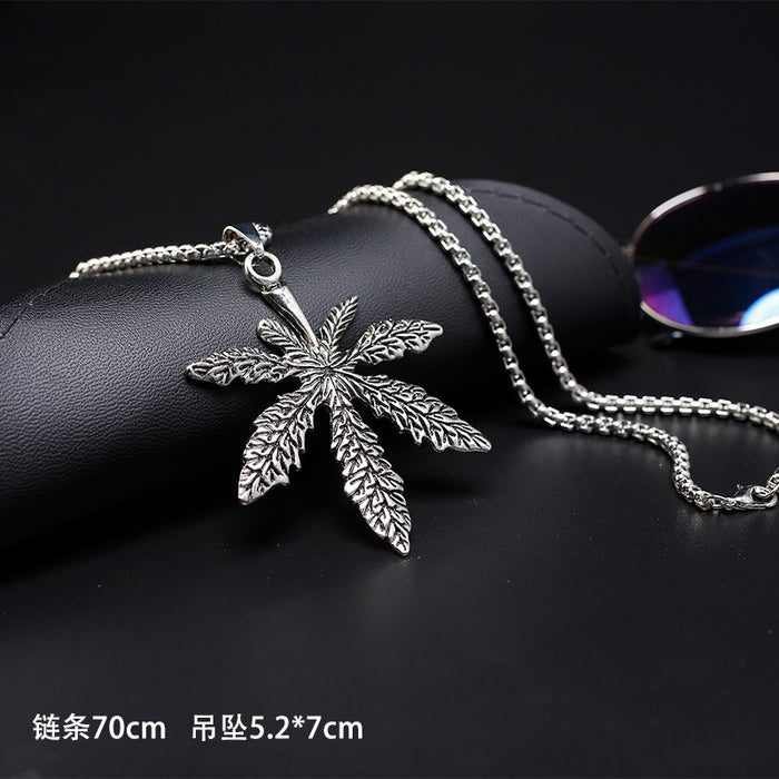 Wholesale necklace zircon titanium steel sweater chain hip hop necklace pendant men accessories JDC-NE-LiL002