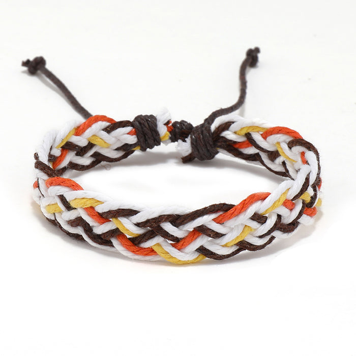 Wholesale Bracelet Cord Color Hand Woven Retro MOQ≥3 JDC-BT-RonH006