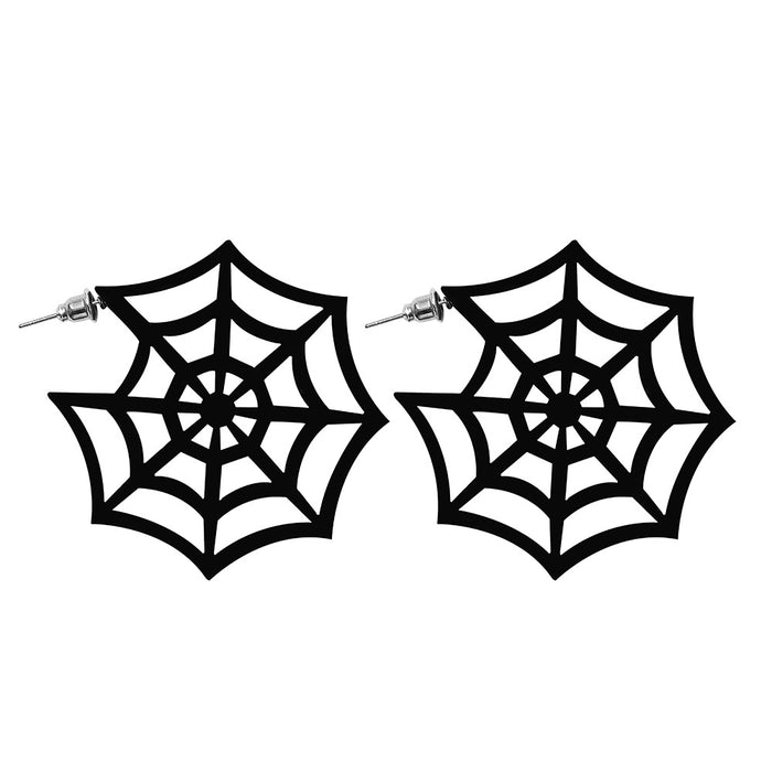 Pendientes al por mayor Acrílico Halloween Spider Skull Bat Pendientes JDC-ES-MOM029