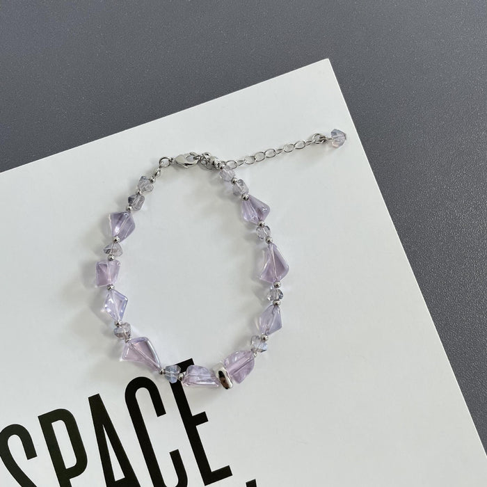 Wholesale Monet Spar Bright Transparent Craft Crystal Personality Fashion Bracelet MOQ≥2 JDC-BT-HuaQiao001