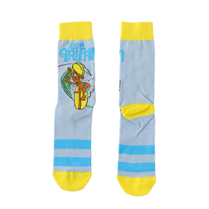 Wholesale socks cotton cartoon long tube animation MOQ≥10 JDC-SK-HuiHe023
