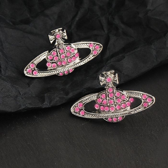 Jewelry WholesaleWholesale European Saturn Diamond Earrings JDC-ES-FanD001 Earrings 繁鼎 %variant_option1% %variant_option2% %variant_option3%  Factory Price JoyasDeChina Joyas De China