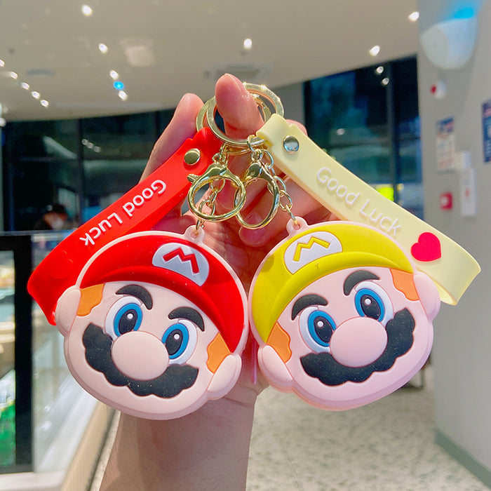 Wholesale Cartoon Silicone PVC Coin Purse Keychain (M) JDC-KC-YDao016