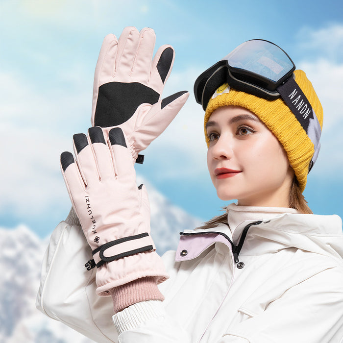 Wholesale Gloves Polyester Waterproof Warm Outdoor Skiing Touch Screen JDC-GS-XiJL009