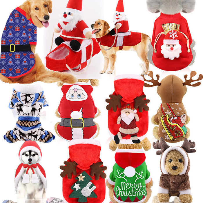 Wholesale Christmas Pet Cotton Clothes JDC-PC-Qimiao004