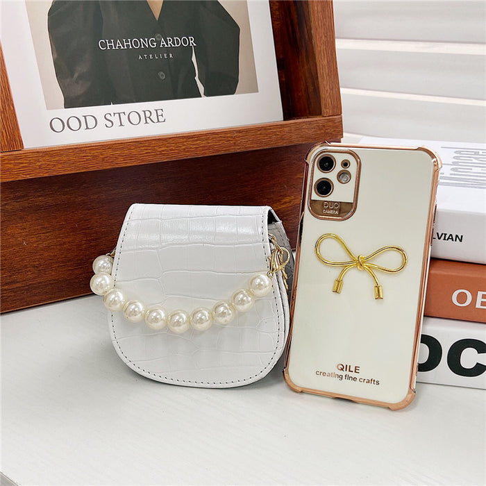 Jewelry WholesaleWholesale children's pearl chain tote bag JDC-HB-KM019 Handbags 卡曼 %variant_option1% %variant_option2% %variant_option3%  Factory Price JoyasDeChina Joyas De China