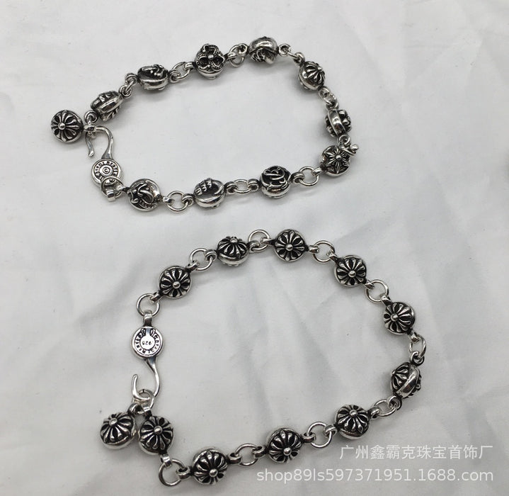 Wholesale Bracelet Copper Punk Personality Cross Chain JDC-BT-XBK004