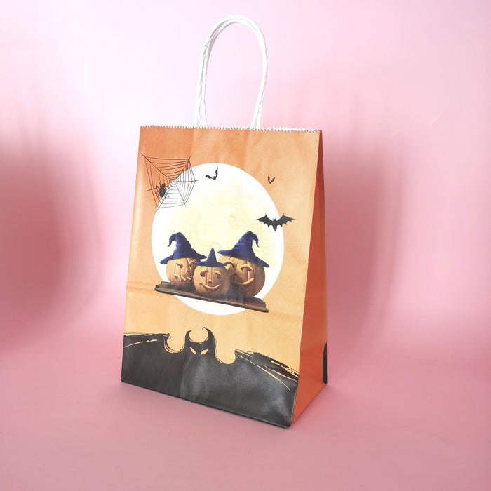Wholesale Gift Bag Kraft Paper Halloween Portable Gift Bag MOQ≥12 JDC-GB-Ganrui011
