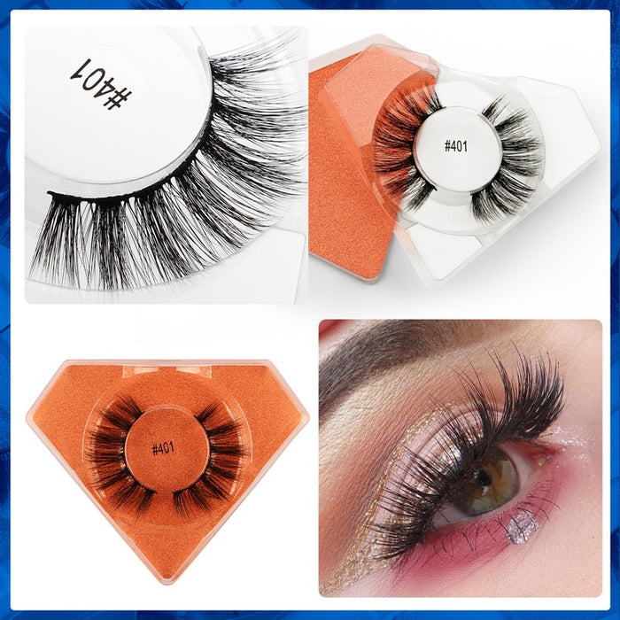 Wholesale 10 pairs of mixed false eyelashes 3d imitation mink hair JDC-EY-LanJL008