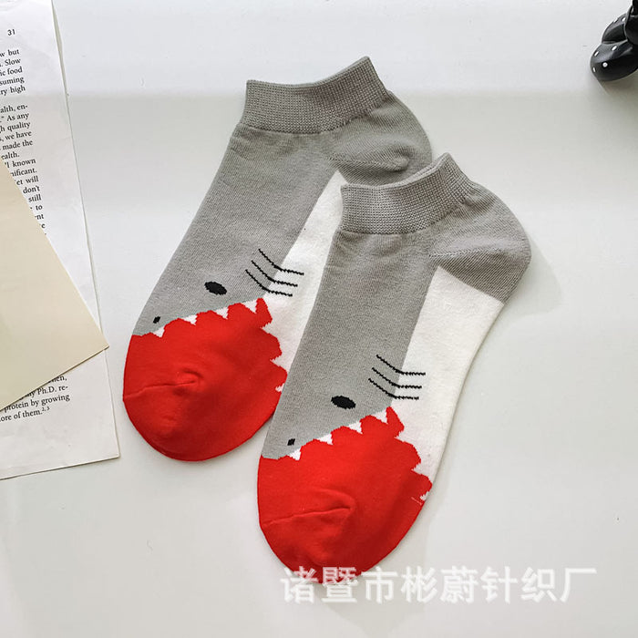 Wholesale spring and summer socks female cartoon cute short tube student socks MOQ≥3 JDC-SK-BinW003