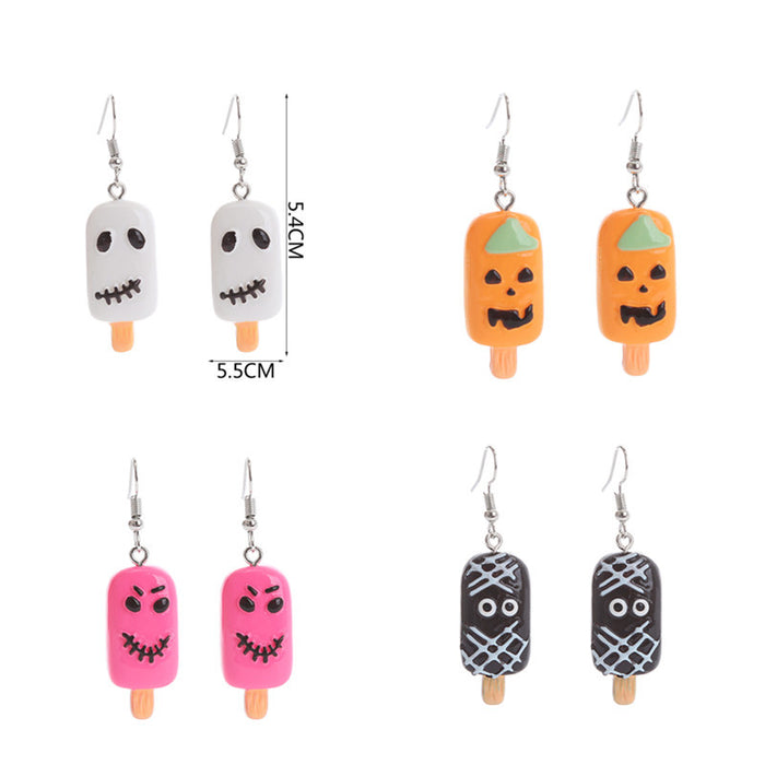 Wholesale Earrings Plastic Halloween Popsicles MOQ≥2 JDC-ES-Chouteng006