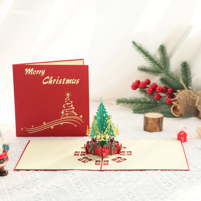 Wholesale Greeting Cards 3D Creative Christmas Cards JDC-GC-LiD001