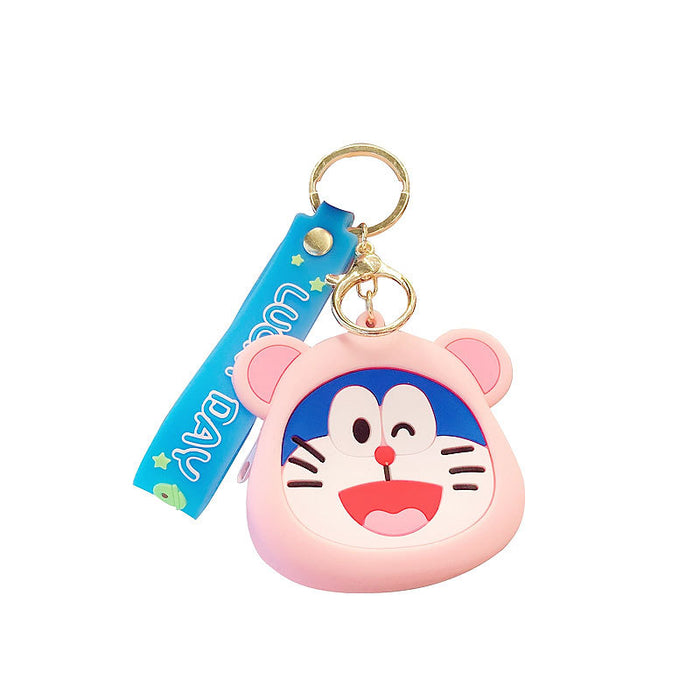 Wholesale cute silicone storage bag key pendant keychain JDC-KC-YDao007