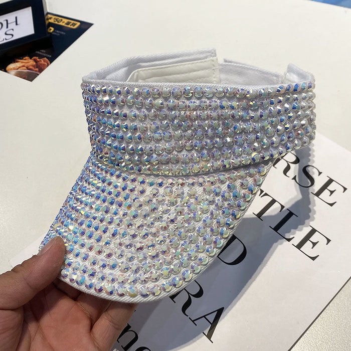 Wholesale Empty Top Cap Cotton Sun Hat With Drill MOQ≥2 JDC-FH-GSYH207