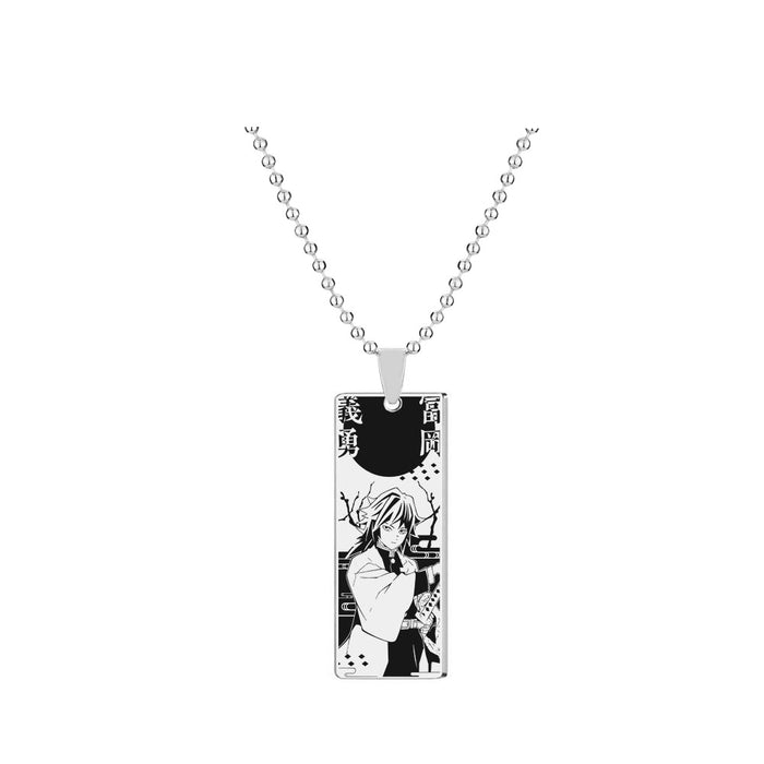 Wholesale Cute Nedouzi Character Stainless Steel Laser Necklace (M) JDC-NE-GSGR004