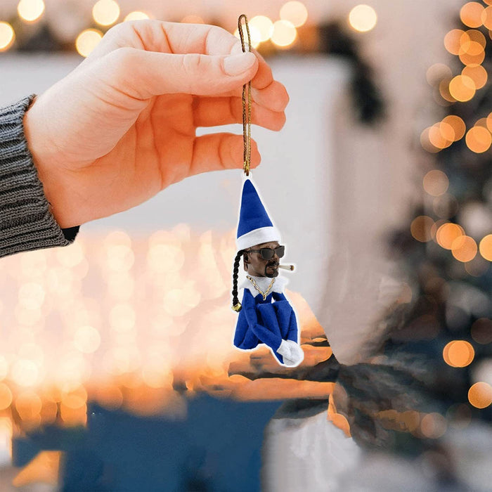 Wholesale Christmas Tree Gnome Elf Cartoon Acrylic Ornaments Car Ornaments JDC-DCN-YuanJ002