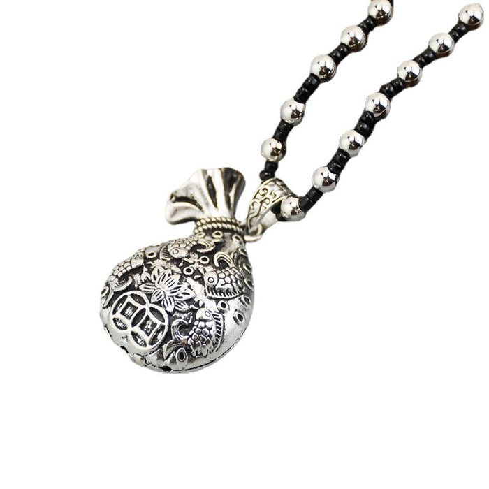 Wholesale Necklaces Silver Plated Ethnic Pixiu Good Luck JDC-NE-WeiS001