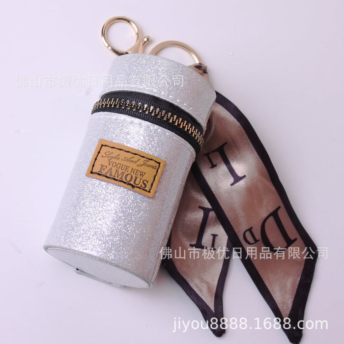 Llaves al por mayor PU cuero monedero Airpods Bag de auriculares Bag Lipstick Cart (F) JDC-KC-Jiyou001