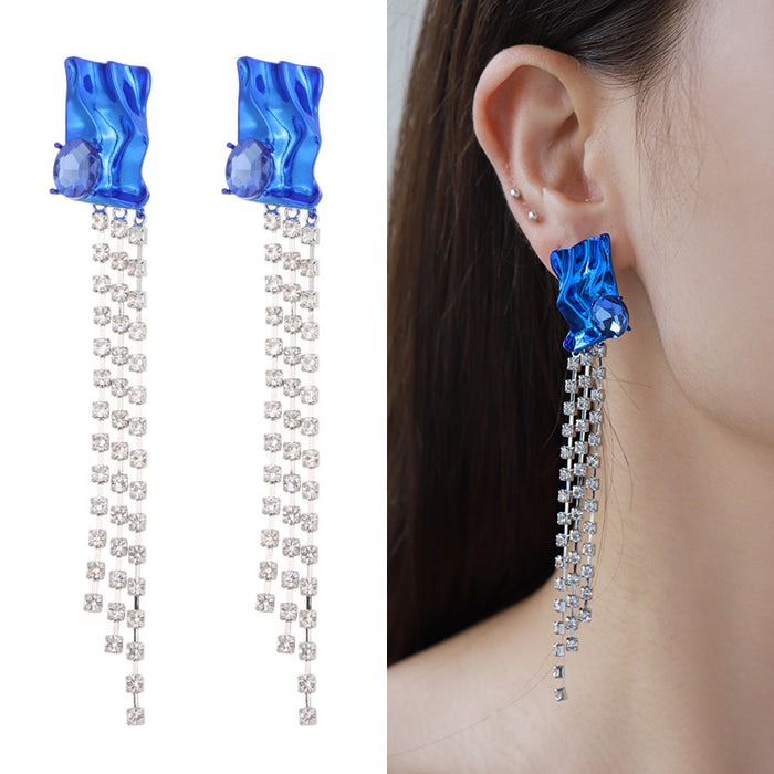 Wholesale Earrings Alloy Copper Claw Chain Tassel JDC-ES-KenJ009