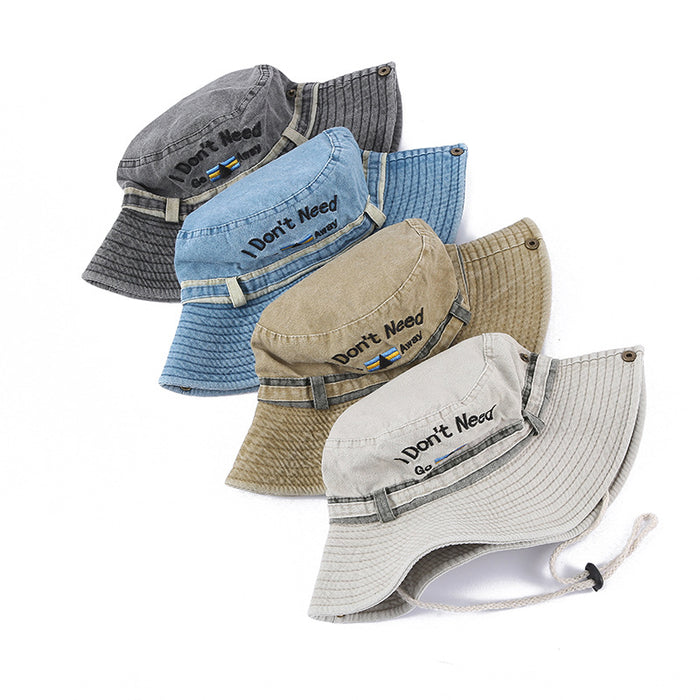 Wholesale Fashion Hat Cotton Summer Denim Shade Bucket Hat MOQ≥2 JDC-FH-YueH011