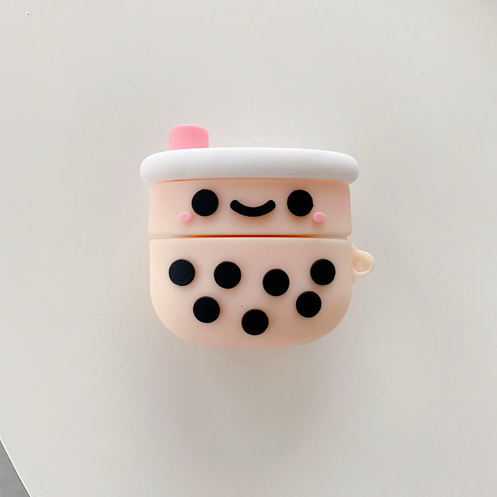 Wholesale Earphone Cases Silicone Cute Milk Tea Cup MOQ≥2 JDC-EPC-Minghui006