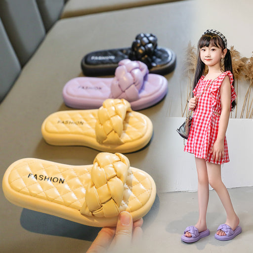 Jewelry WholesaleWholesale summer new children's woven fashion casual shoes for girls JDC-SD-XHXL001 Sandal 小黄小绿 %variant_option1% %variant_option2% %variant_option3%  Factory Price JoyasDeChina Joyas De China