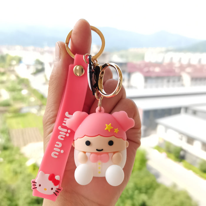 Wholesale keychain pvc doll cute key pendant cartoon MOQ≥2 JDC-KC-KDian005